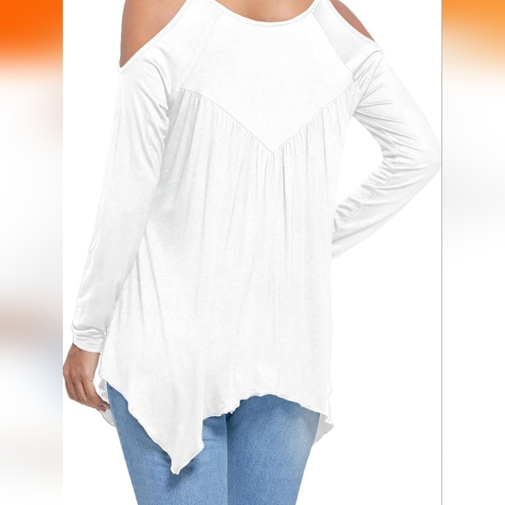 Miholl Crochet Cold Shoulder Top Sz. S - Picture 2 of 7